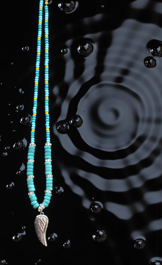‘ANGEL WING TURQUOISE NECKLACE’